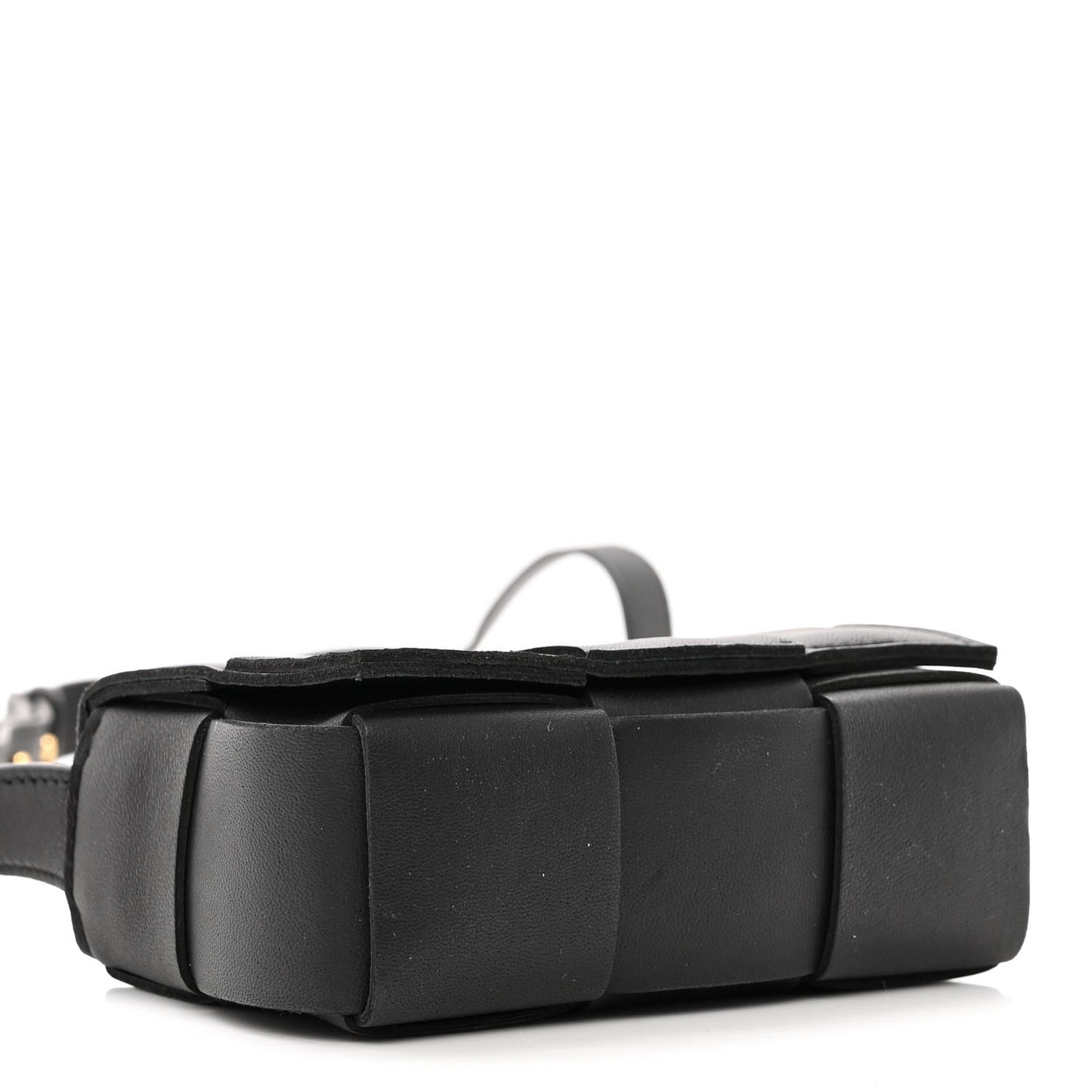 Lambskin Maxi Intreccio Candy Cassette Crossbody Bag Black
