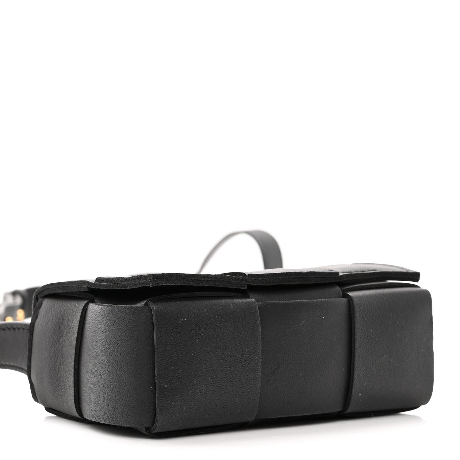 Bottega Veneta Lambskin Maxi Intreccio Candy Cassette Crossbody Bag Black 4 of 10