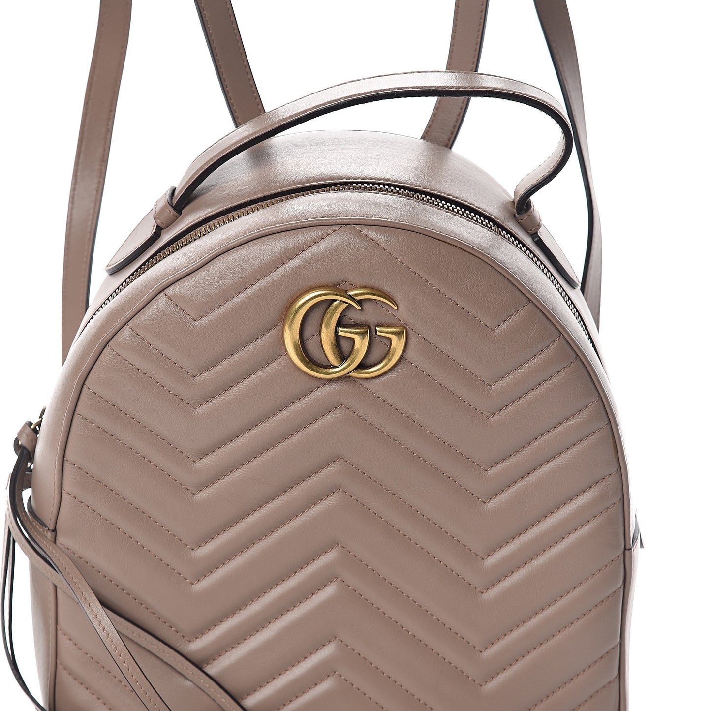 Calfskin Matelasse GG Marmont Dome Backpack Porcelain Rose