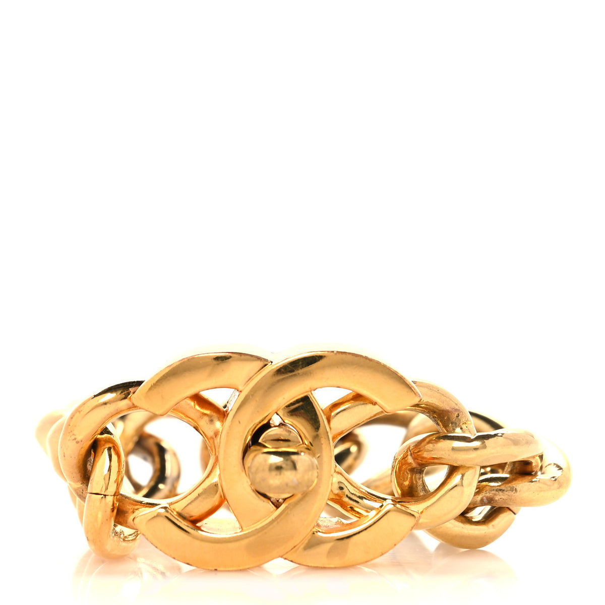 Chanel Metal CC Turnlock Bracelet Gold 1 of 5