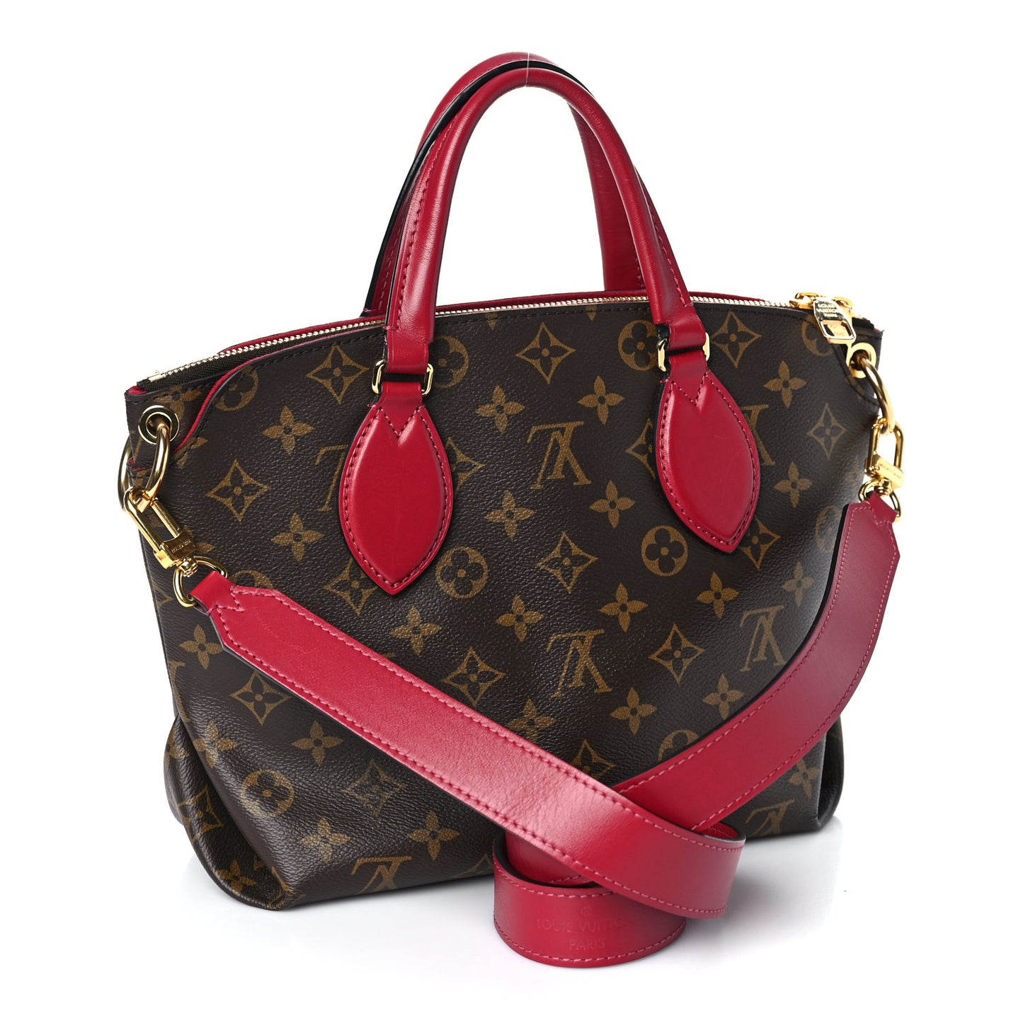 Monogram Flower Zipped Tote PM Lie de Vin