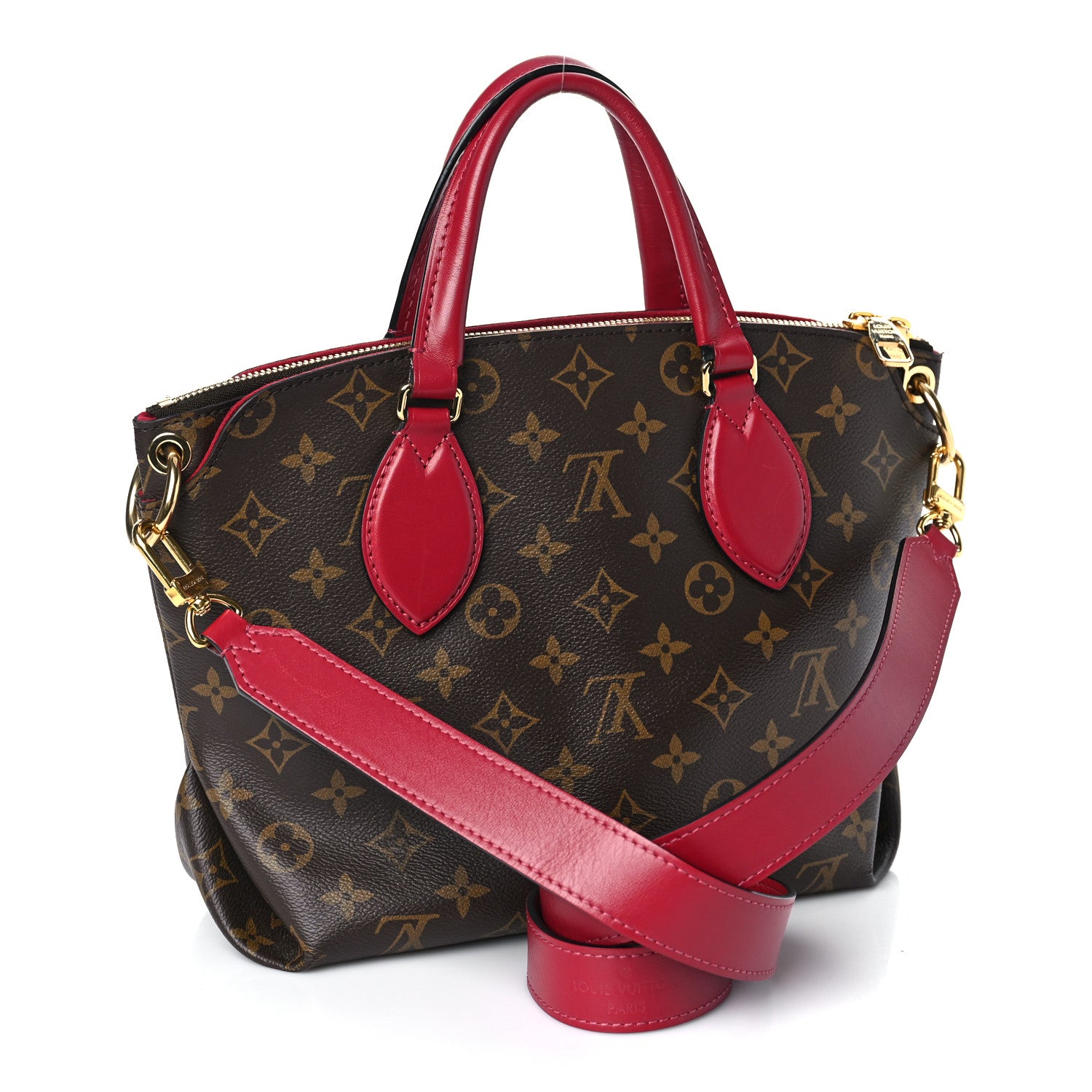 Louis Vuitton Monogram Flower Zipped Tote PM Lie de Vin 3 of 10