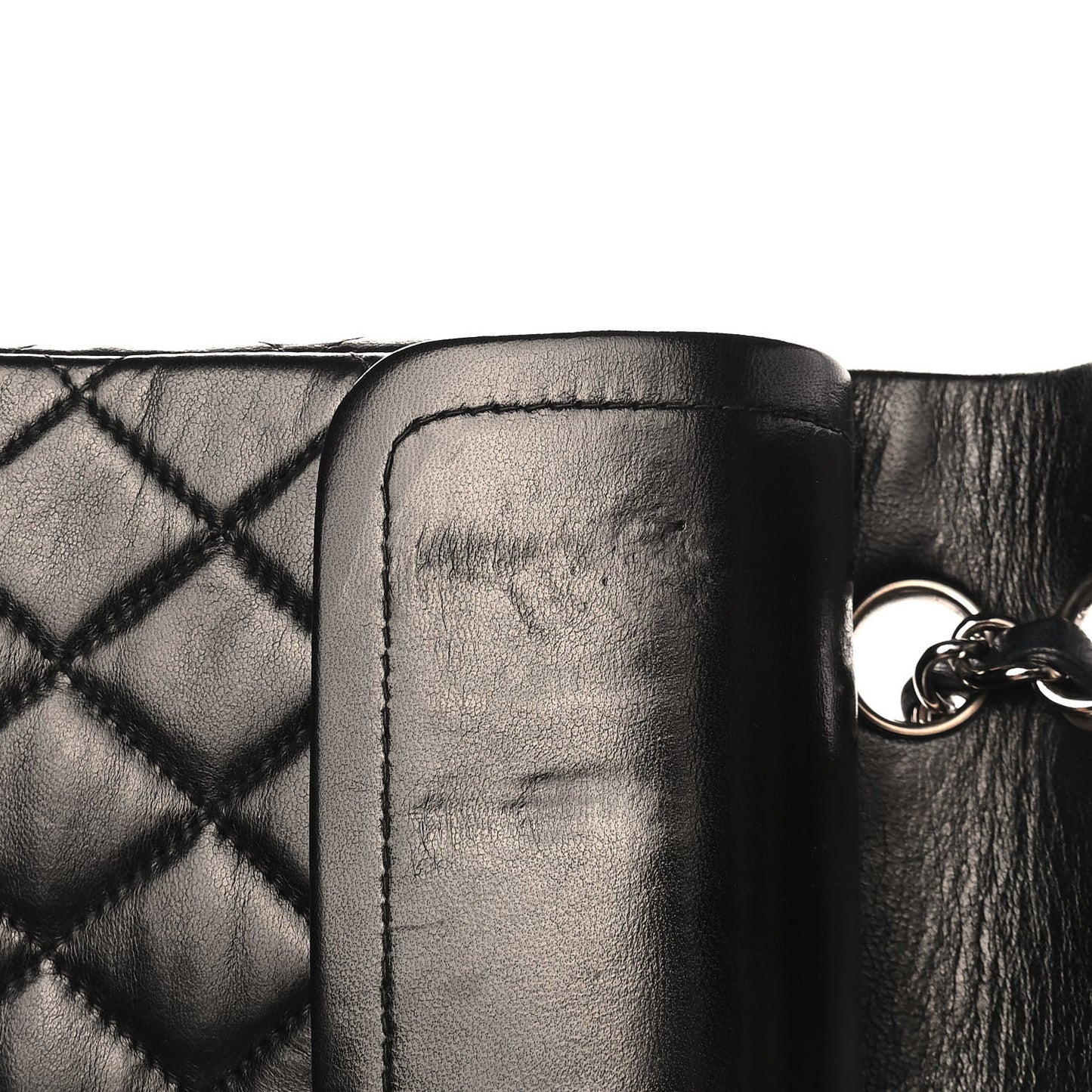 Lambskin Quilted Small Double Flap Black