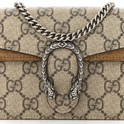 Gucci GG Supreme Monogram Super Mini Dionysus Shoulder Bag Taupe 7 of 9