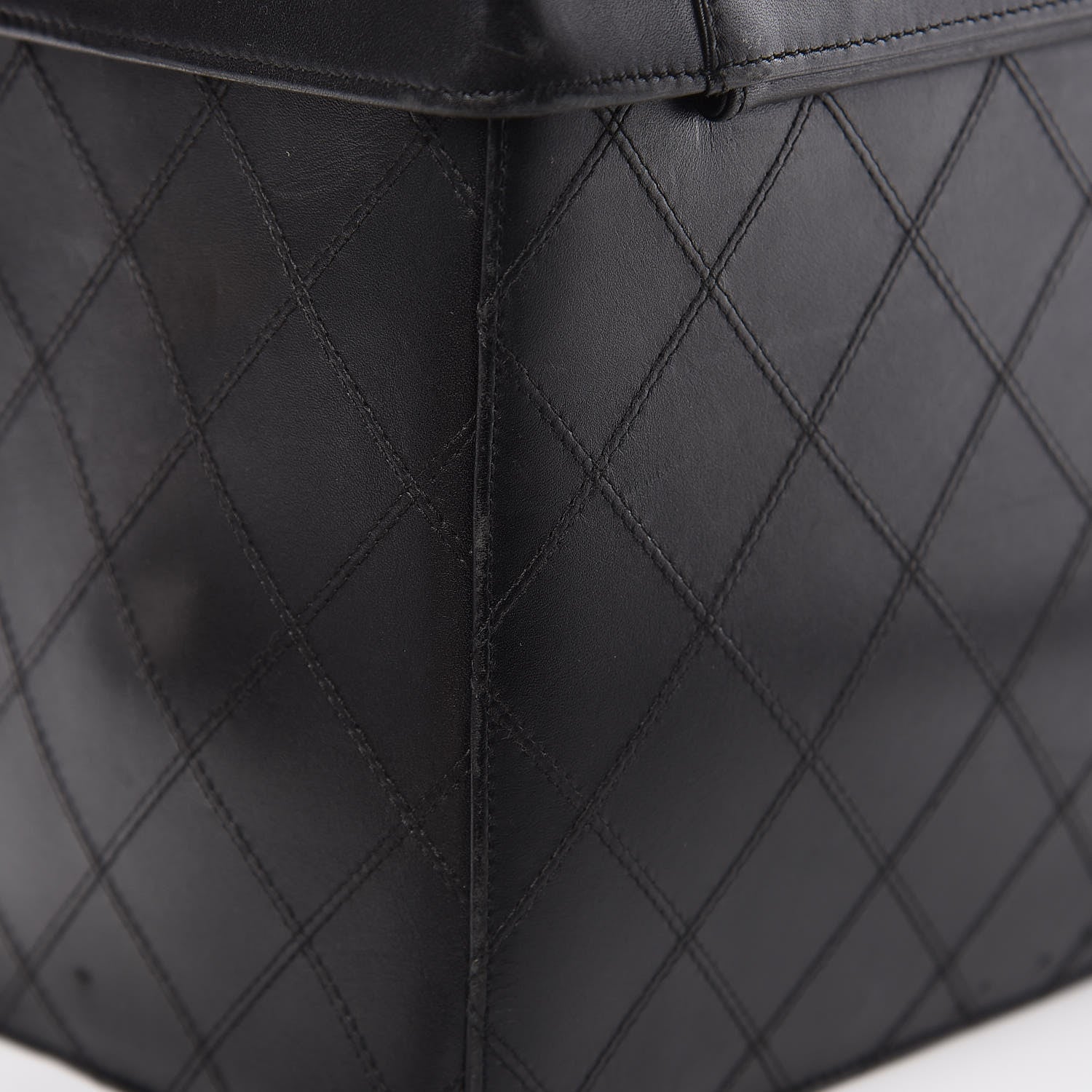 Chanel Calfskin Stitch Vanity Case Black 11 of 22