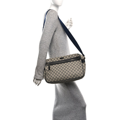 Gucci GG Plus Monogram Large Messenger Bag Navy 2 of 10