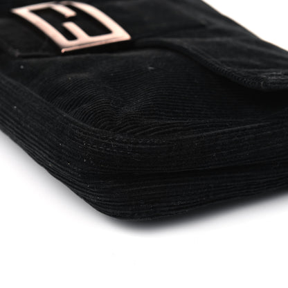 Fendi Corduroy Baguette Black 7 of 9
