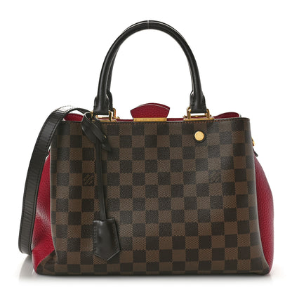 Louis Vuitton Damier Ebene Cuir Taurillon Brittany Bordeaux 1 of 8