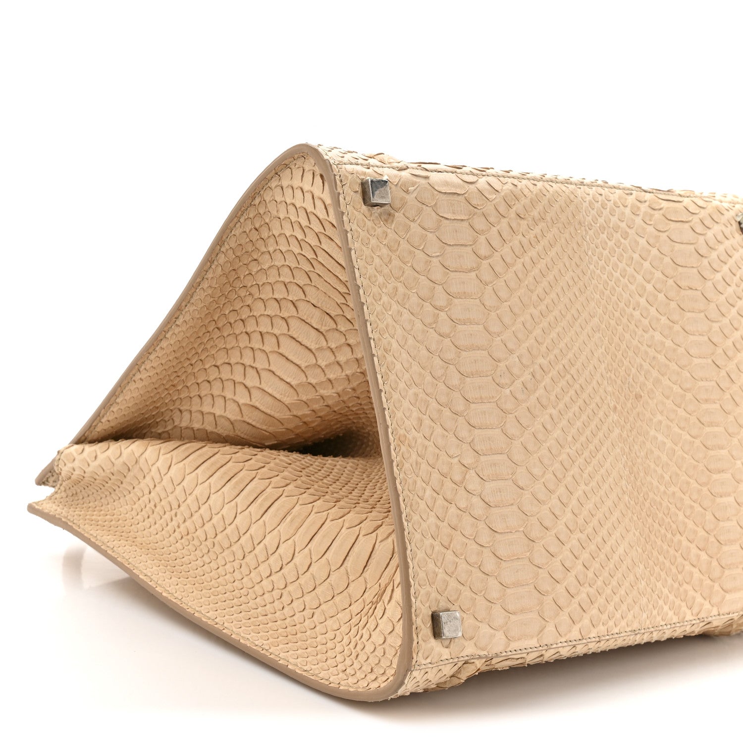 Celine Snakeskin Medium Phantom Luggage Beige 1835584 – FASHIONPHILE