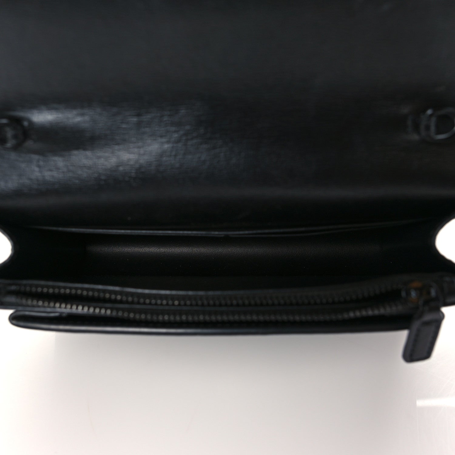 Saint Laurent Calfskin Monogram Sunset Chain Wallet Black 4 of 10