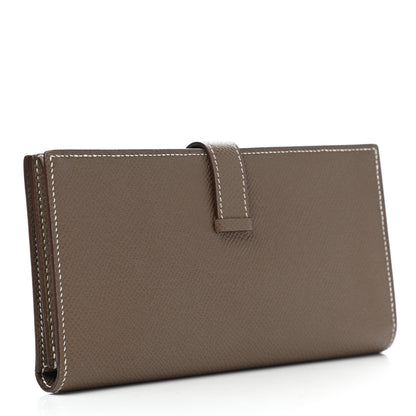 Hermes Epsom Bearn Gusset Wallet Etoupe 3 of 8