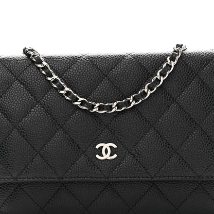 Chanel Caviar Quilted Wallet on Chain WOC Black 9 of 12
