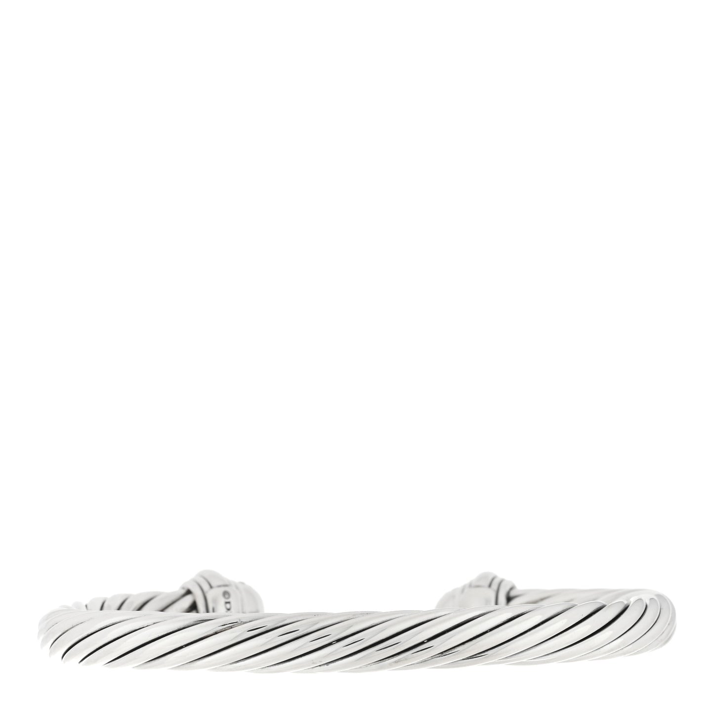 Sterling Silver Diamond 7mm Cable Classics Bracelet