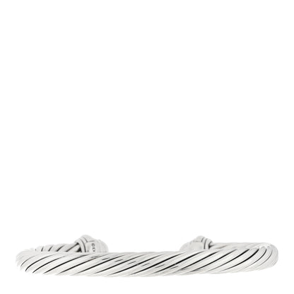 David Yurman Sterling Silver Diamond 7mm Cable Classics Bracelet 2 of 3