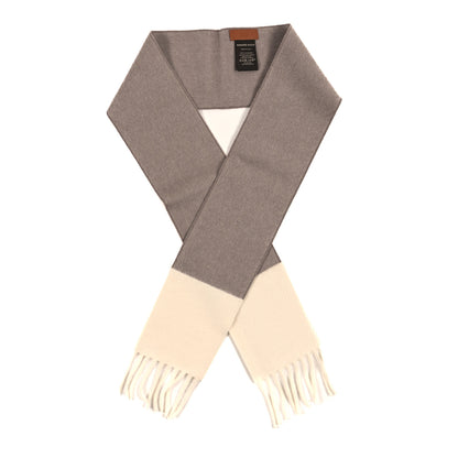 Hermes Cashmere Fringe Scarf Ecru Naturel 1 of 3
