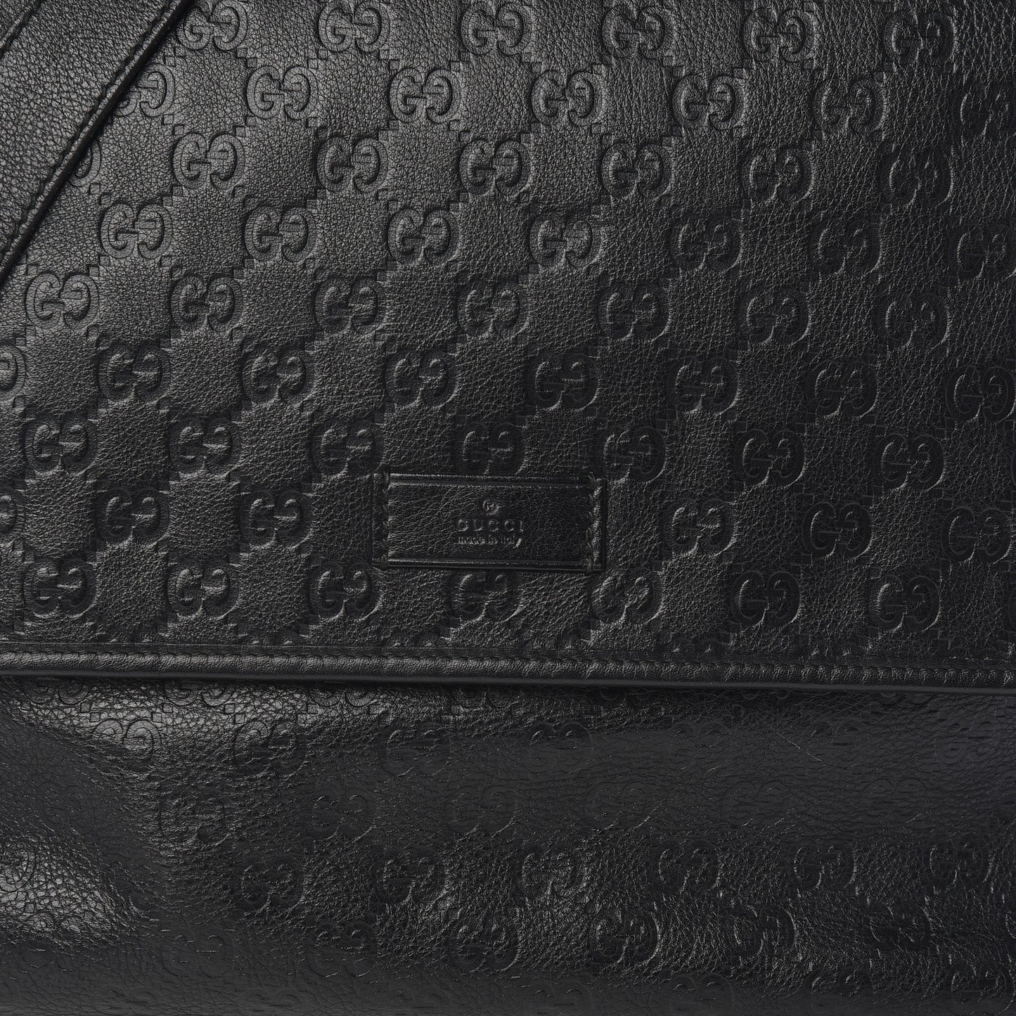 Guccissima Medium Flap Messenger Bag Black