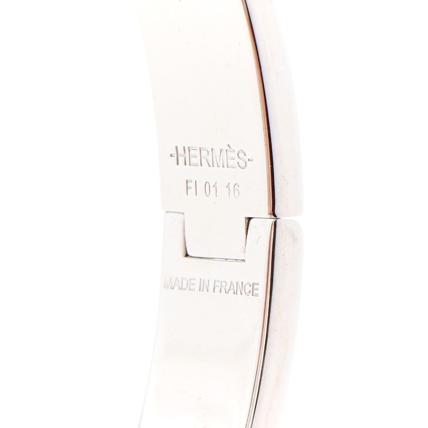 Matte Enamel Narrow Clic Clac HH Bracelet GM Black
