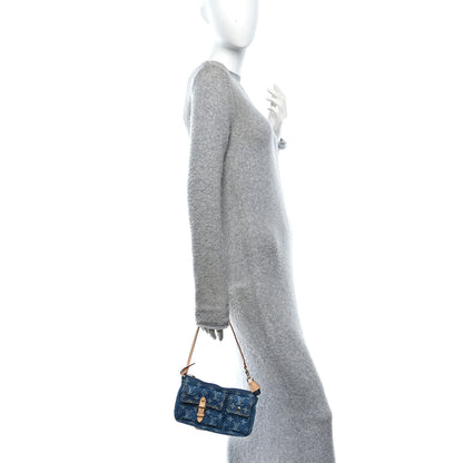 Louis Vuitton Monogram Pochette Accessories Cargo  Blue Denim 2 of 10