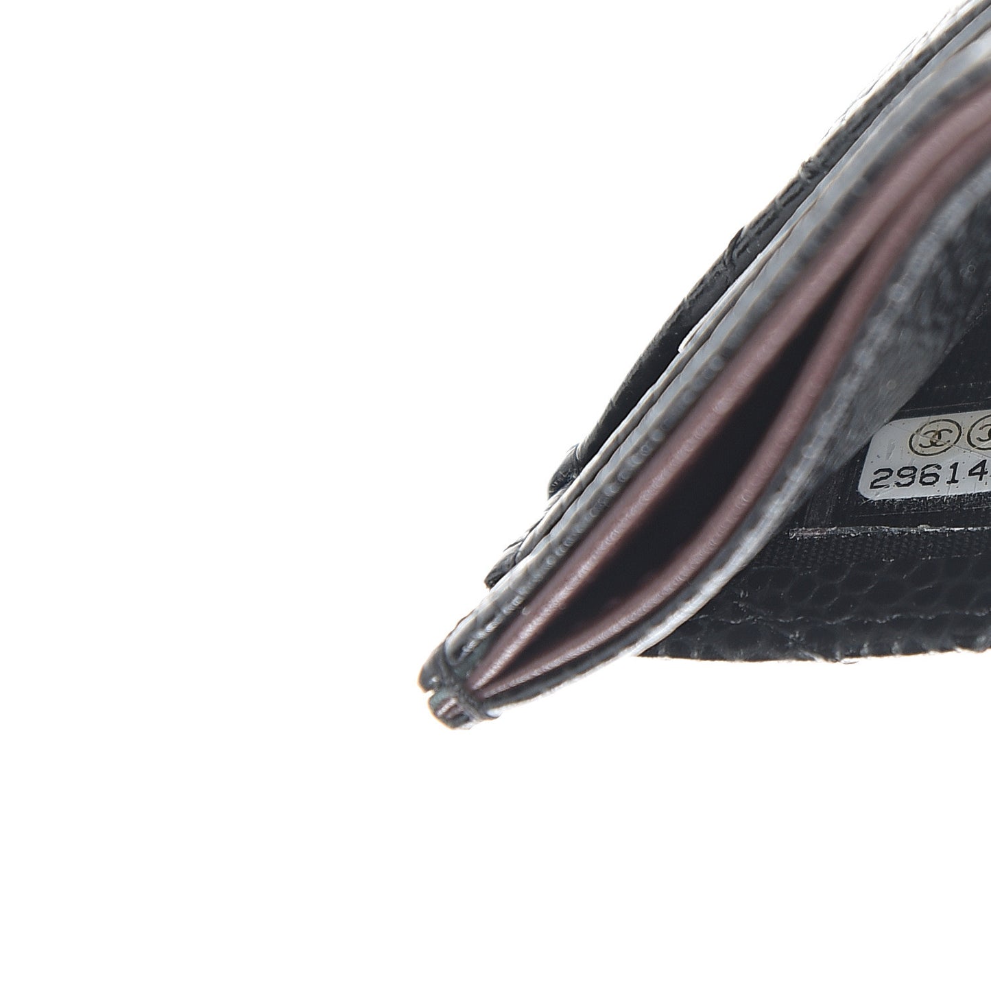 Caviar Quilted Card Holder Black