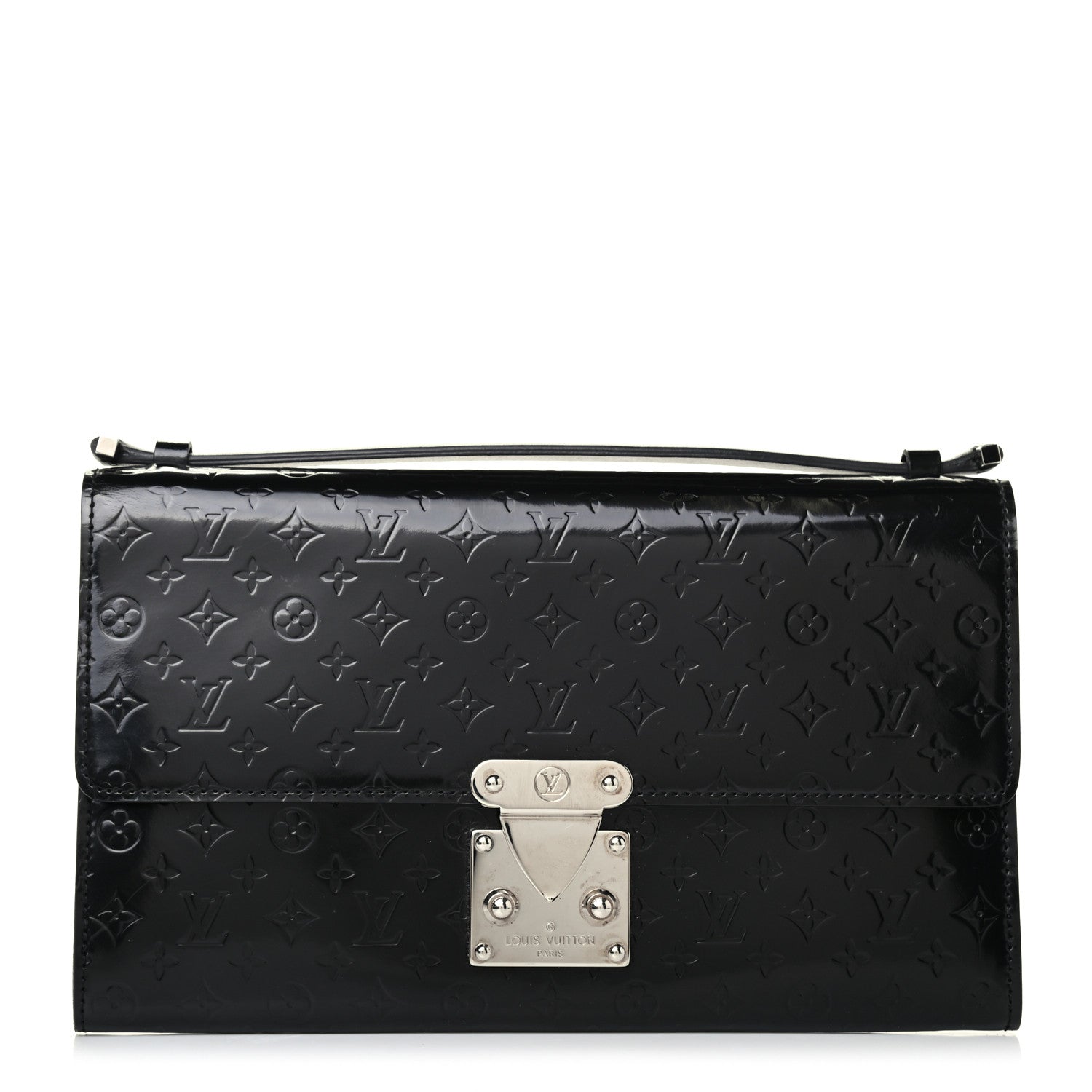 Louis Vuitton Monogram Glace Anouchka Pochette MM Black 1 of 4