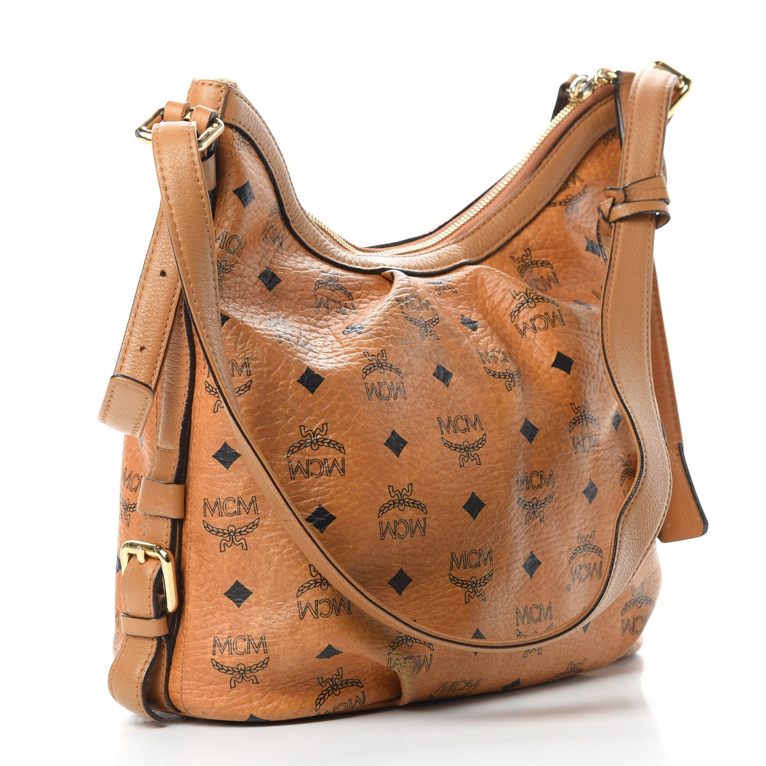 MCM Visetos Hobo Cognac 3 of 14