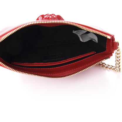 Versace Saffiano Calfskin Palazzo Chain Crossbody Red 5 of 10