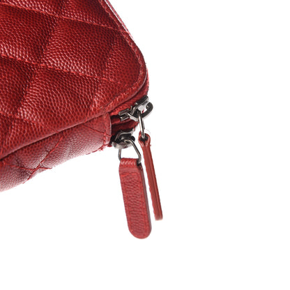 Chanel Caviar Quilted Small Clutch With Chain Red 11 of 12