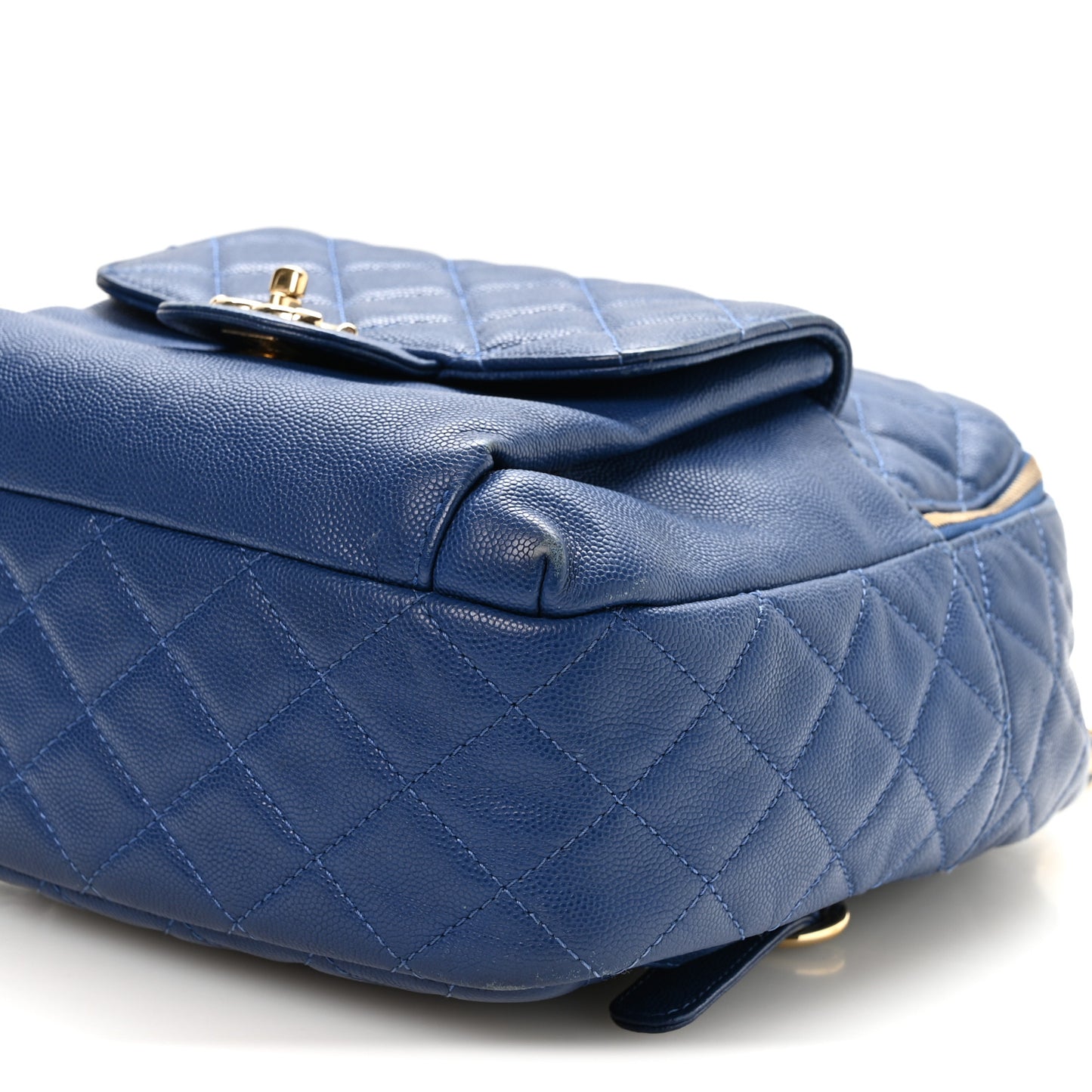 Caviar Quilted Large CC Day Backpack Blue