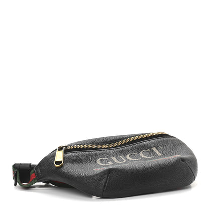 Gucci Grained Calfskin Small Logo Belt Bag Black 4 of 11