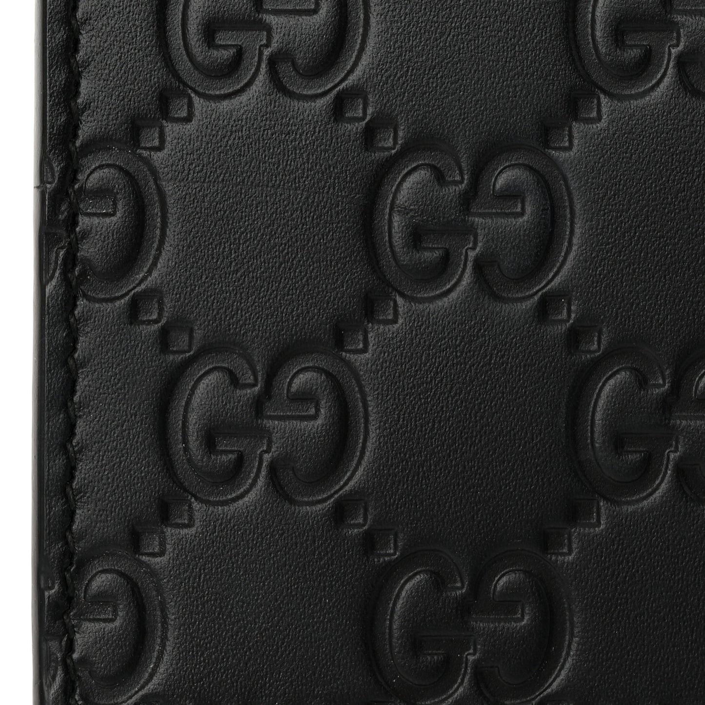 Guccissima Signature Bowy Chain Wallet Black