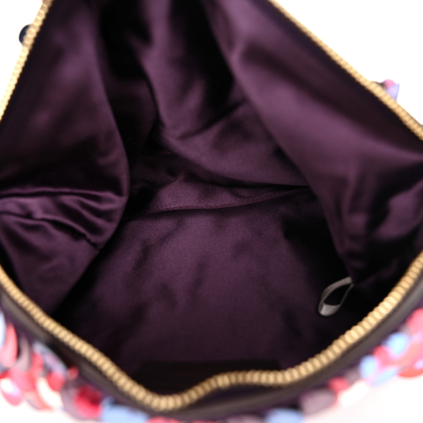 Sequin Maxi Callie Embroidery Bag Raspberry Mix