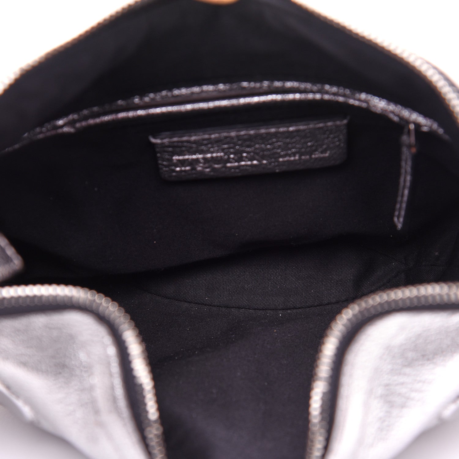 Alexander McQueen Metallic Lambskin De Manta Clutch Gun 5 of 11