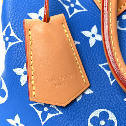 Louis Vuitton Calfskin Monogram Speedy P9 Bandouliere 25 Blue 8 of 16