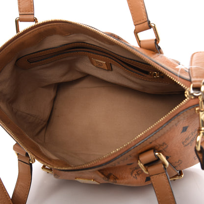 MCM Visetos Medium Essentials Shopper Tote Cognac 5 of 13