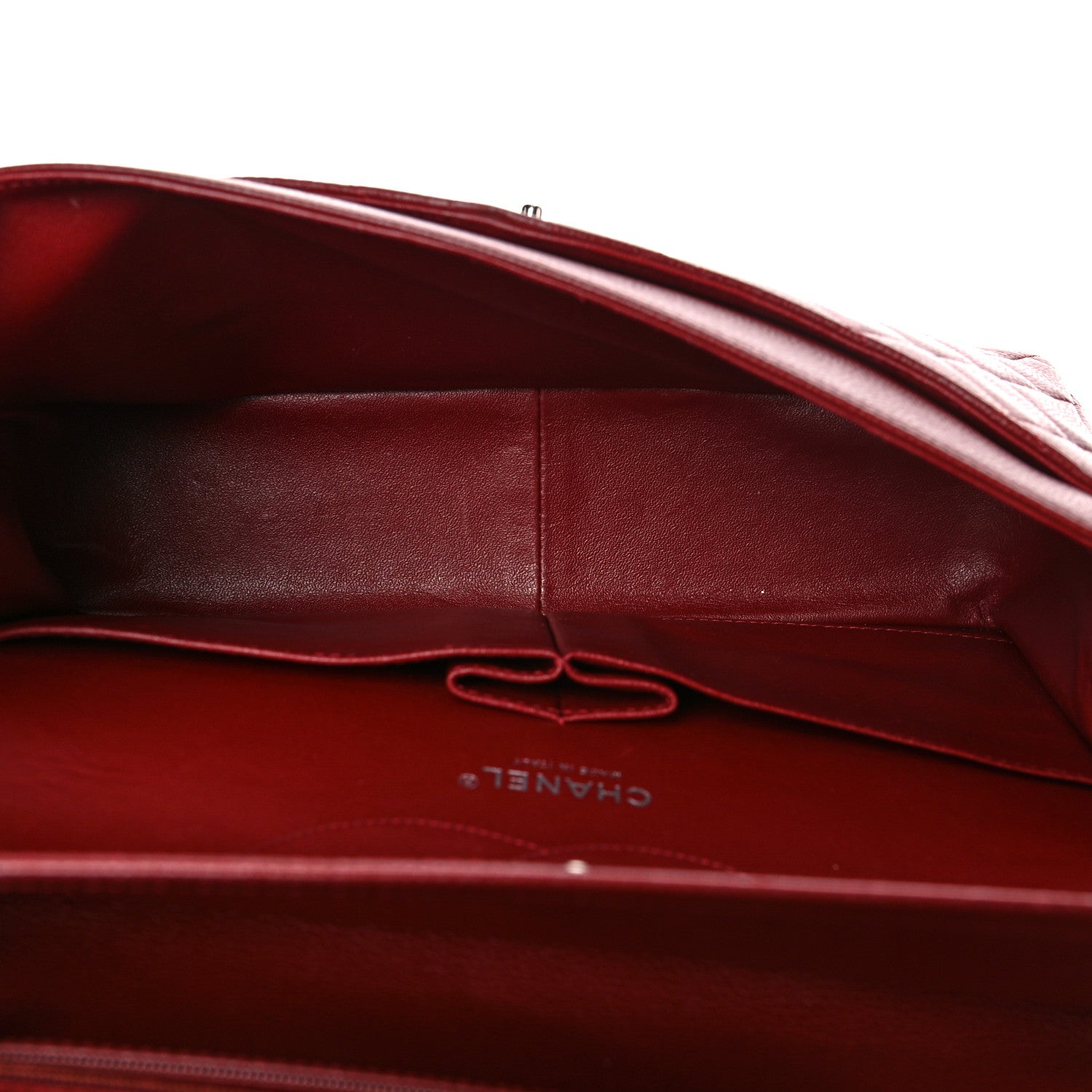 Chanel Caviar Quilted Jumbo Double Flap Dark Red 5 of 10