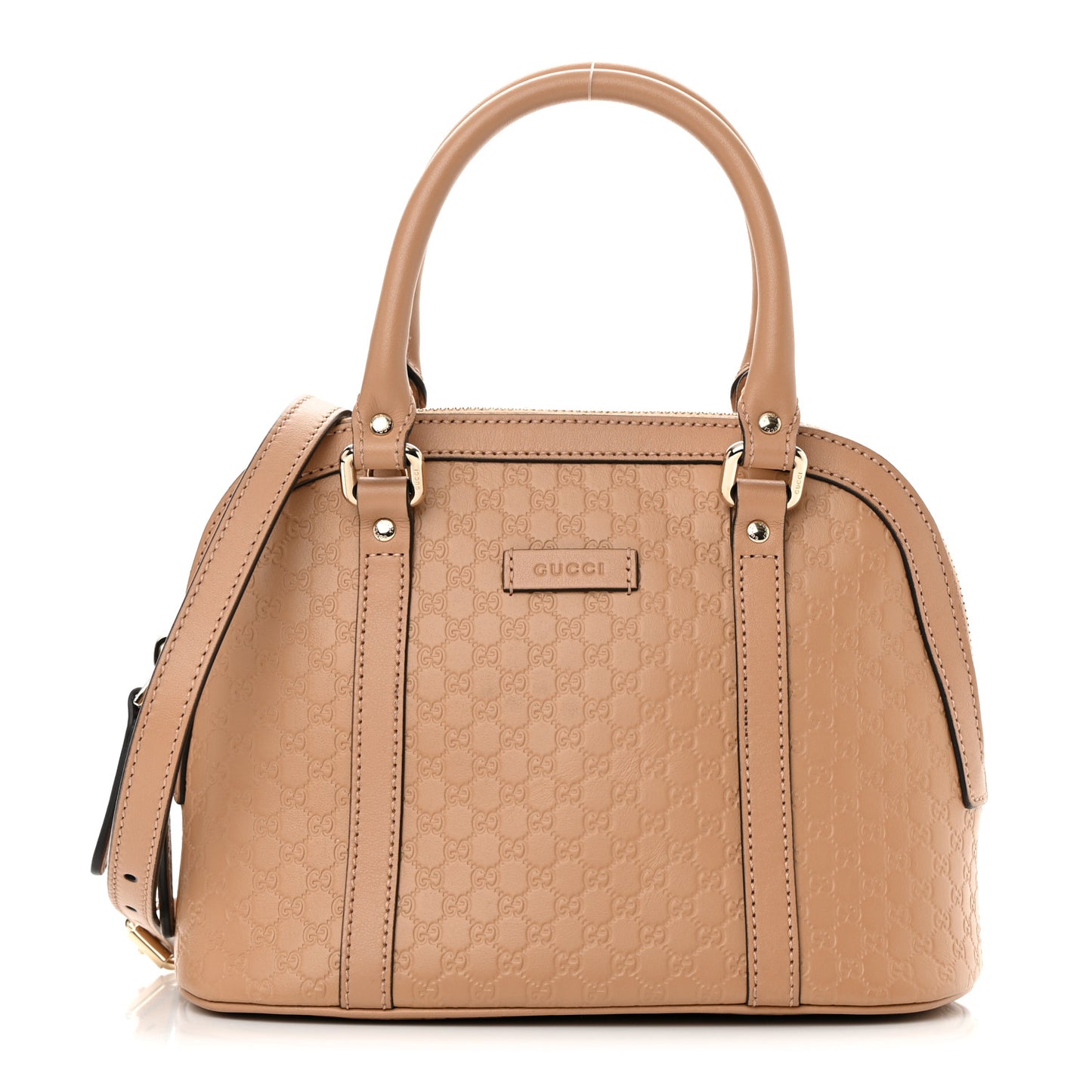 Soft Microguccissima Mini Dome Bag Camelia