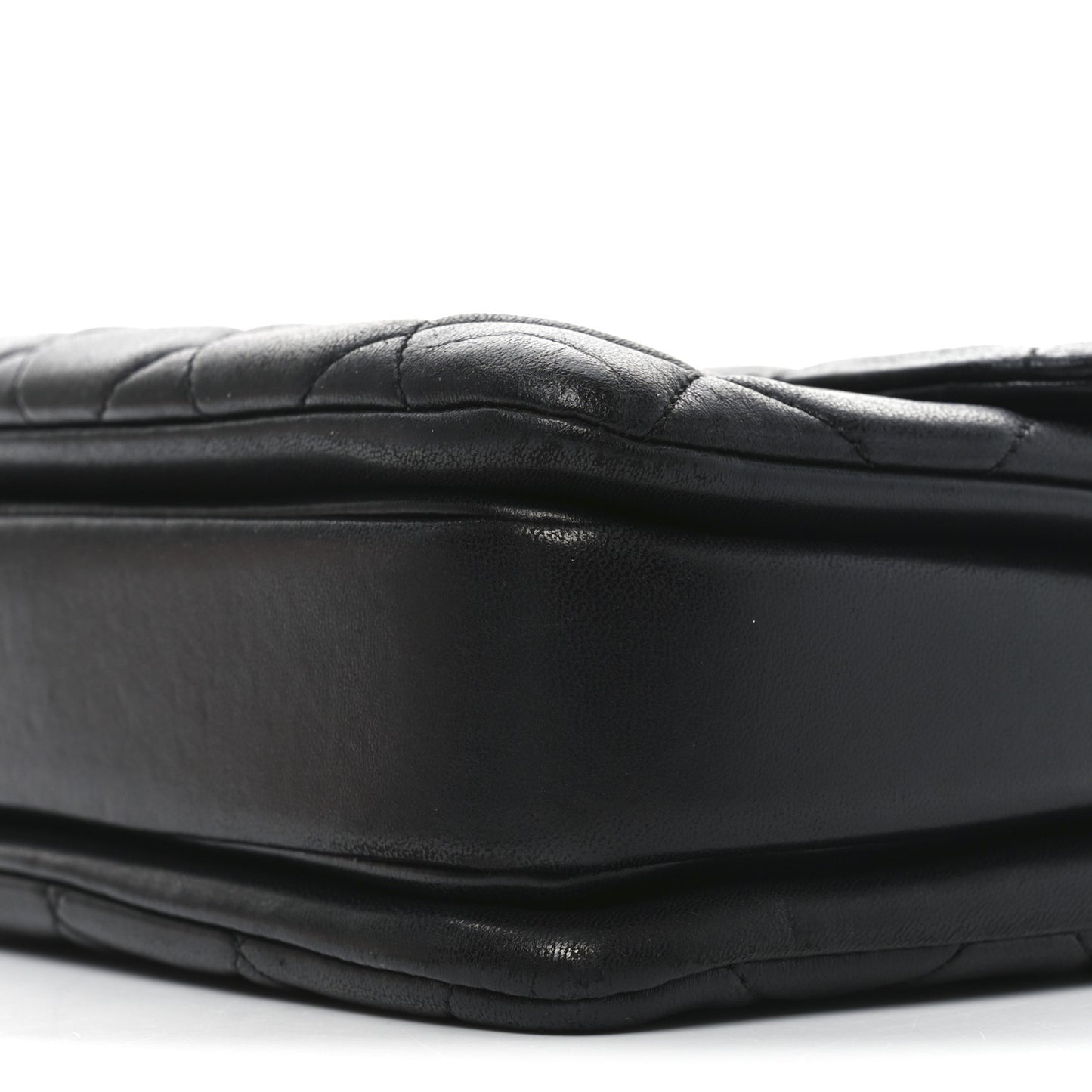 Lambskin Quilted Medium Trendy CC Flap Dual Handle Bag Black