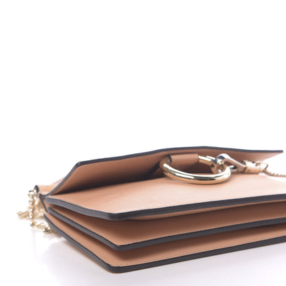 Chloe Calfskin Suede Mini Chain Faye Shoulder Bag Milky Orange 8 of 10