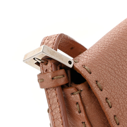 Fendi Calfskin Romano Selleria Mini Mama Baguette Bois De Rose 11 of 12