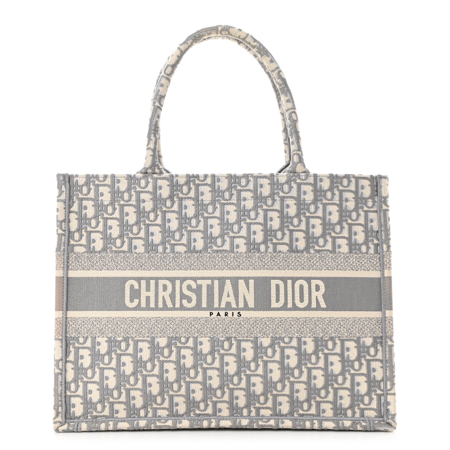 Christian Dior Oblique Medium Book Tote Grey 1 of 12