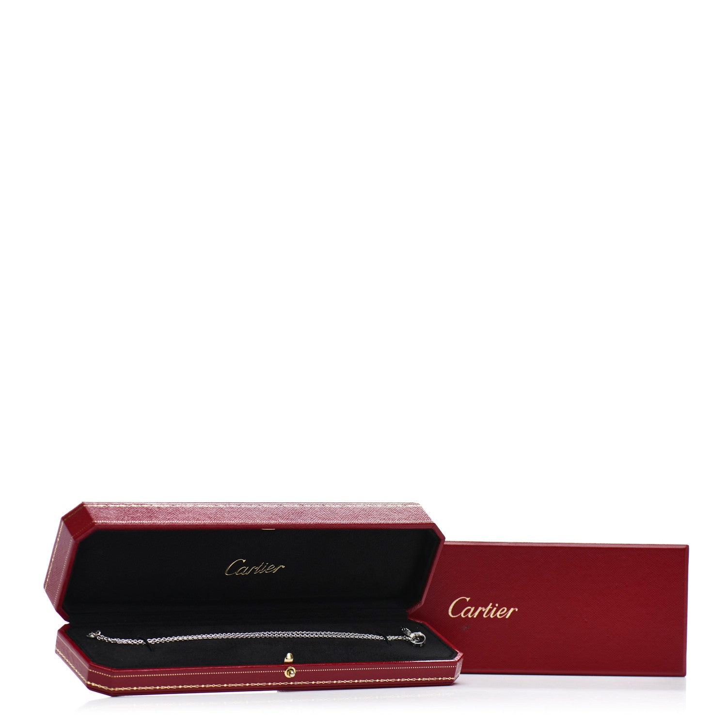 Cartier 18K White Gold Interlocking LOVE Necklace 5 of 5