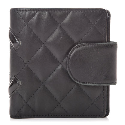 Chanel Calfskin Quilted Cambon Bi-Fold Wallet Black 1 of 19