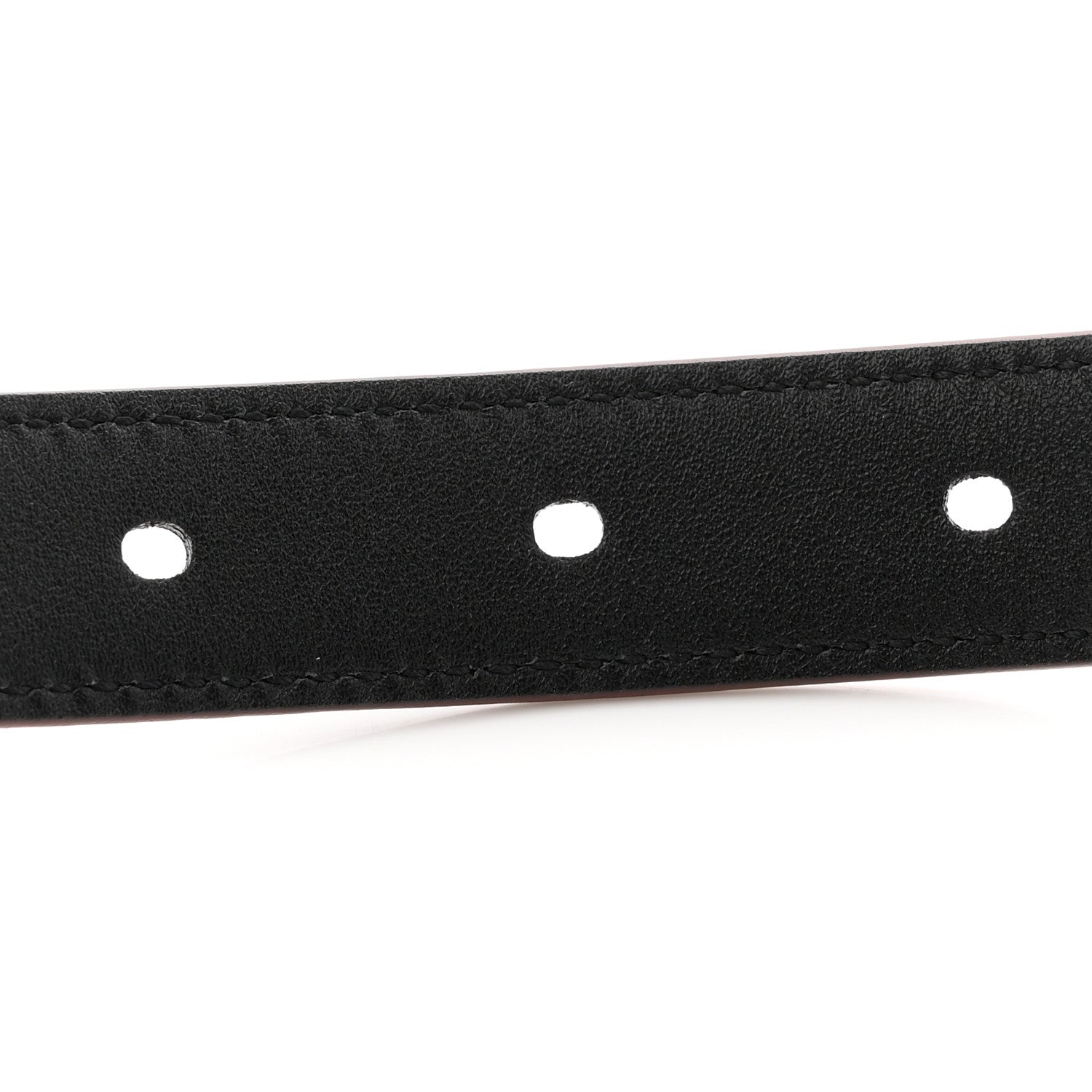 Saint Laurent Smooth Calfskin Monogram Square Buckle Belt 90 36 Red Tan 4 of 6
