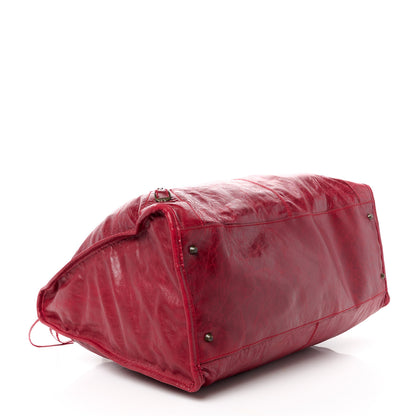Balenciaga Agneau Classic Hardware Weekender Rouge Theatre 4 of 14