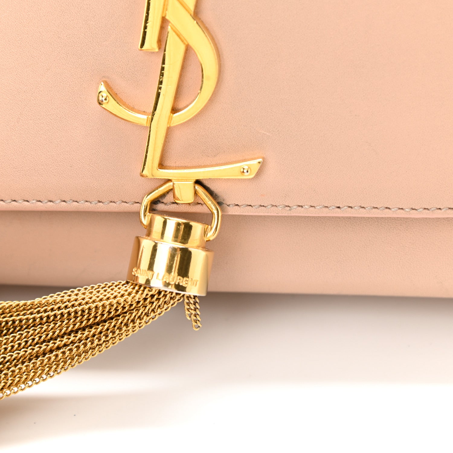 Saint Laurent Smooth Calfskin Medium Classic Monogram Kate Tassel Satchel Pink 16 of 16