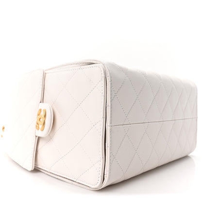 Chanel Caviar Quilted Small Chanel 25 Handbag White 9 of 11