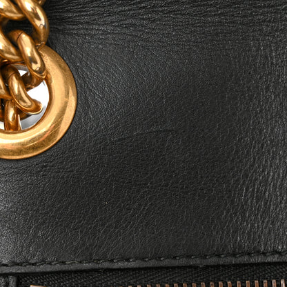 Gucci Calfskin Matelasse Studded Small Pearly GG Marmont Shoulder Bag Black 11 of 13