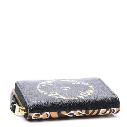 Louis Vuitton Monogram Giant Jungle Zippy Coin Purse Black 3 of 8