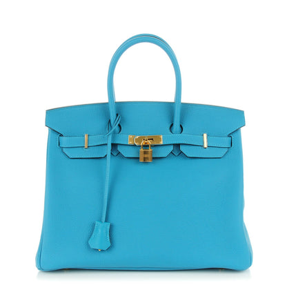 Hermes Togo Birkin 35 Turquoise 1 of 20