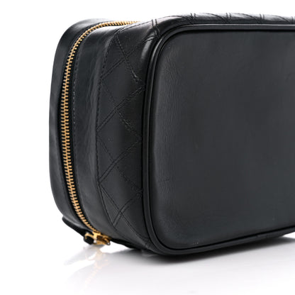 Chanel Lambskin Vanity Cosmetic Case Black 8 of 9